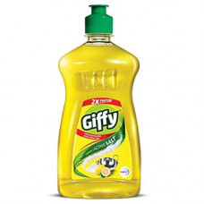 Giffy Dish Wash Gel Lemon&Active Salt 500ml (Buy 1 Get 1)